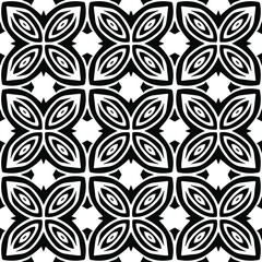 
Vector monochrome pattern, Abstract texture for fabric print, card, table cloth, furniture, banner, cover, invitation, decoration, wrapping.seamless repeating pattern.Black and 
white color.