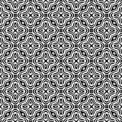 
Vector monochrome pattern, Abstract texture for fabric print, card, table cloth, furniture, banner, cover, invitation, decoration, wrapping.seamless repeating pattern.Black and 
white color.