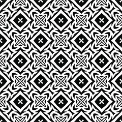 
Vector monochrome pattern, Abstract texture for fabric print, card, table cloth, furniture, banner, cover, invitation, decoration, wrapping.seamless repeating pattern.Black and 
white color.