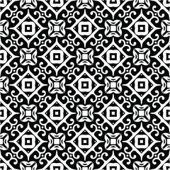 
Vector monochrome pattern, Abstract texture for fabric print, card, table cloth, furniture, banner, cover, invitation, decoration, wrapping.seamless repeating pattern.Black and 
white color.