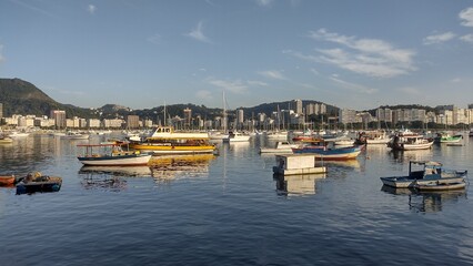 Fototapeta na wymiar boats in the harbour