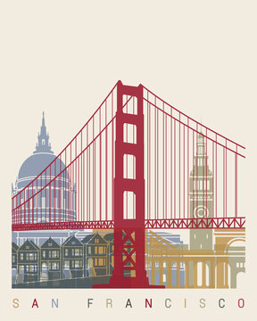San Francisco skyline poster