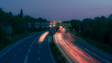 Traffic at night