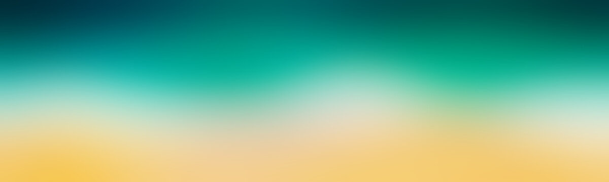 Wide banner template design in popular social network illustration persian green blue. Abstract gradient background design light beige. Illustration gradient.