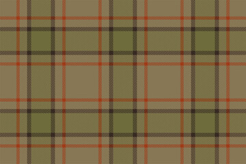 Plaid background, check seamless pattern. Vector fabric texture for textile print, wrapping paper, gift card or wallpaper.