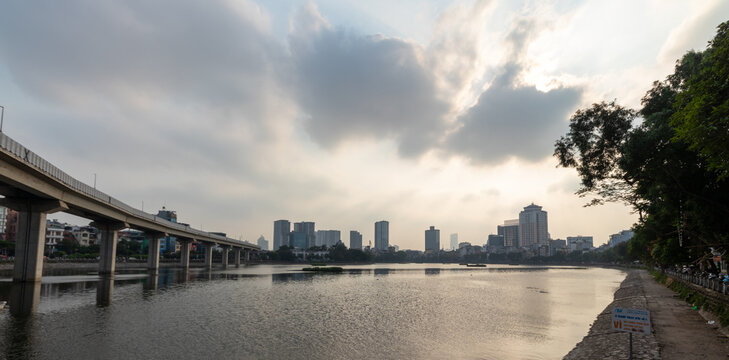 Dong Da Lake in Hanoi, Vietnam.
