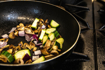 Pan full of vegetables
