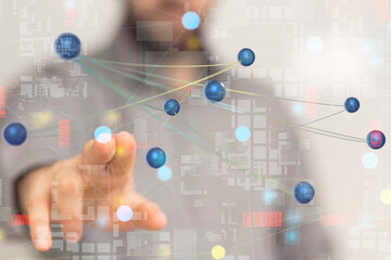 conference Digital Network and data concept 3d