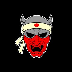 samurai head logo 