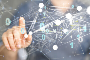 conference Digital Network and data concept 3d