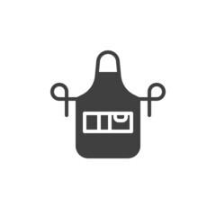 Fototapeta premium Apron with pocket vector icon