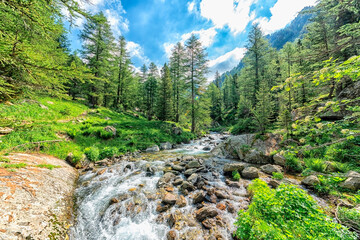 Mercantour National Park in France