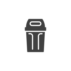 Recycling bin vector icon