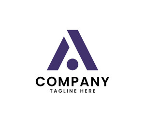 initial letter A modern logo design company