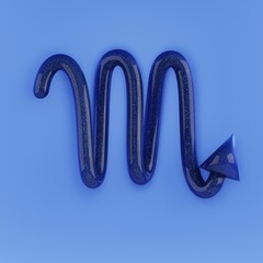 3D  illustration of Scorpio Zodiac sign
