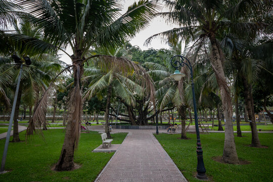 Park in Hanoi, Vietnam