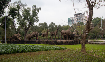 Park in Hanoi, Vietnam