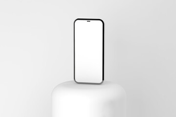 Mobile mockup on white color background