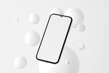 Mobile mockup on white color background