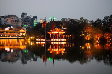 Fototapeta na wymiar Ngoc Son Temple in Hanoi, Vietnam