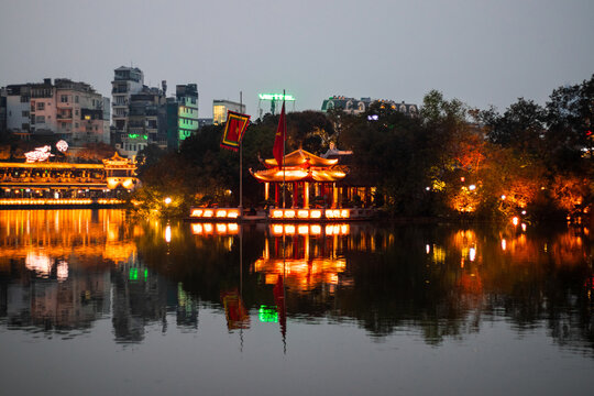 Ngoc Son Temple in Hanoi, Vietnam