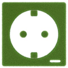 grüne Steckdose