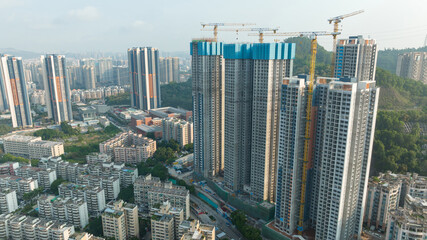 Aerial view of landscape in shenzhen, China