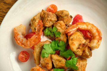 Fried Organic Coconut Shrimp