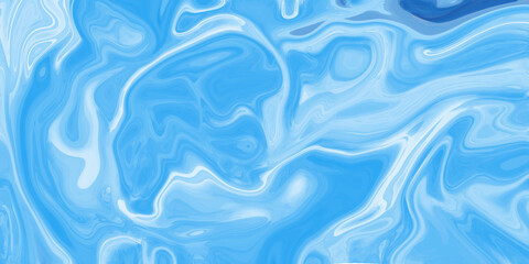 Blue water background, Digital Background With Liquifying Flow. Liquid Abstract Pattern With Sky Blue. Creative with liquifying technic by swirling around, Shade of blue sky. Liquefy Background