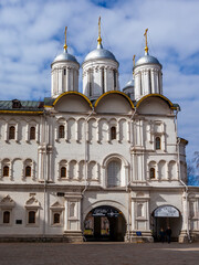 Moscow, april 19, 2022. The Arkhangelsk cathedral in the territory of the Moscow Kremlin