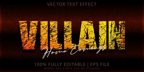 Villain Heroes Movie Premium Text Effect
