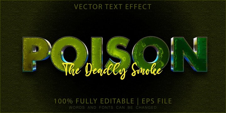 Poison villain Movie Premium Text Effect