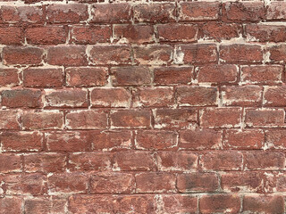 Wall with bricks. Old brick wall background. grunge brick background texture