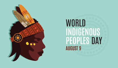 Indigenous Peoples Day Poster Design - obrazy, fototapety, plakaty