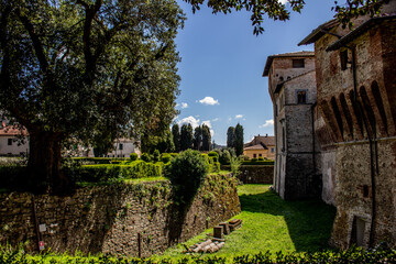 Fototapeta na wymiar Castello Bufalini - Vista dalla 