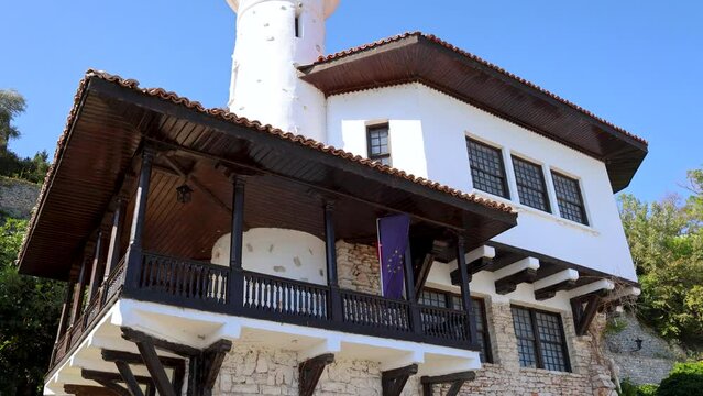 Quiet Nest - palace of Queen Marie in Palace architectural park and botanical garden complex Balchik town, Bulgaria