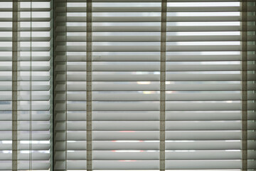 close up of a window blinds