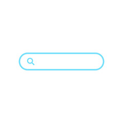 Search bar vector blue icon