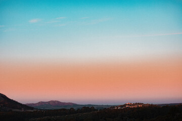 Atardecer con colores pasteles