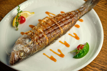 Fried trout with