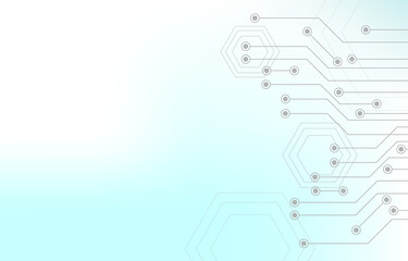 circuit connecting dots and lines.abstract background.molecules technology with polygonal shapes,  Connection structure. Big data visualization,futuristic Illustration Vector design