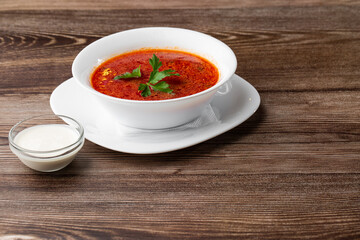 Borsht, bortsch, borshch, borscht. Soup, associated with cuisine of Eastern and Central Europe, especially Ukraine, Russia and Poland