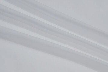 White plain cotton fabric T-shirt template isolated on a white background.