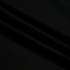 Black plain short sleeve cotton T-Shirt template isolated on a white background