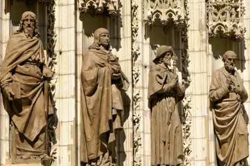 Sevilla (Spain). Architectural detail of the Puerta de la Asunción of the Seville Cathedral