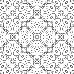 Vector monochrome pattern, Abstract texture for fabric print, card, table cloth, furniture, banner, cover, invitation, decoration, wrapping.Repeating geometric tiles with stripe elements.