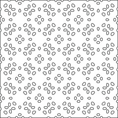 
Vector monochrome pattern, Abstract texture for fabric print, card, table cloth, furniture, banner, cover, invitation, decoration, wrapping.Repeating geometric tiles with stripe elements.Black and 
w