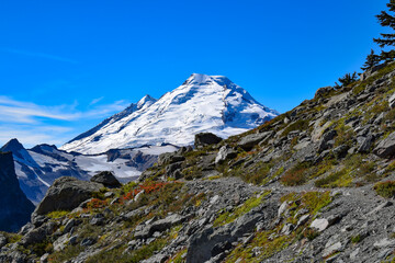 Mount Baker in the Cascade Range, Washington, United States of America