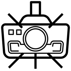 Projector line icon,linear,outline,graphic,illustration