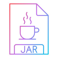 Obraz premium JAR File Format Icon Design
